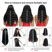 13X6 HD Transparent Lace Front Wigs Human Hair Wigs for Black Women Deep Wave Lace Frontal Closure Wigs Brazilian Virgin Human Hair with Baby Hair Pre Plucked 150% Density 20Inch