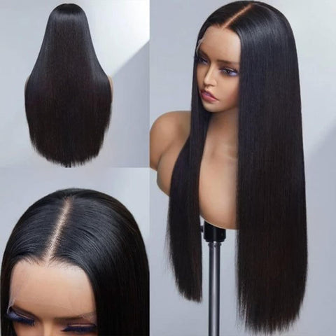 Jessica Hair Straight 13X4 HD Lace Front Wigs Human Hair Pre Plucked 180% Density 12A Glueless Lace Frontal Wigs for Black Women Natural Hairline with Baby Hair（22 Inch）