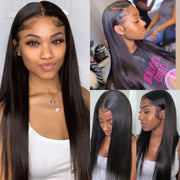 30 40 Inch Straight Lace Front Wig Brazilian 13x4 Hd Lace Frontal Pre