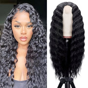 22 Inch Water Wave Wigs,  Lace Front Brazilian Curly Hair Wigs for Black Women