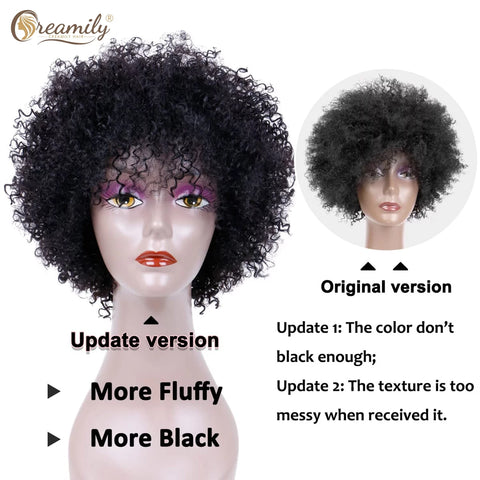 Human Hair Wigs for Black Women Curly Wigs Brazilian Remy Black Wigs Glueless Wigs Human Hair Wefted Wig Caps