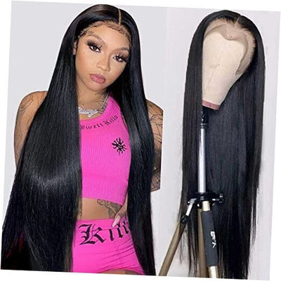 30 Inch Straight Lace 30 Inch (Pack of 1) 13X4 Straight Hair Lace Front Wig