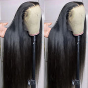 Jessica Hair Straight 13X4 HD Lace Front Wigs Human Hair Pre Plucked 180% Density 12A Glueless Lace Frontal Wigs for Black Women Natural Hairline with Baby Hair（22 Inch）