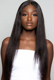 Wigs for Black Women, Long Straight Wigs 26 Inch, Hair Natural Hairline Wigs Heat Resistant Fibre for Daily Party Use