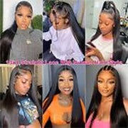 30 Inch Straight Lace 30 Inch (Pack of 1) 13X4 Straight Hair Lace Front Wig