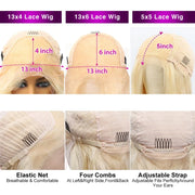 34 40 Inch 613 Honey Blonde Color Wig HD Body Wave 13x6 Lace Frontal Human Hair Wigs For Women 13x4 Lace Front Wig