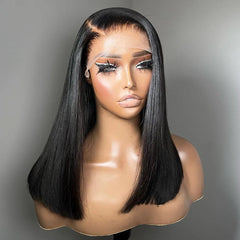 13x4 Lace Front Human Hair Wig Transparent Lace Frontal Wigs For Black