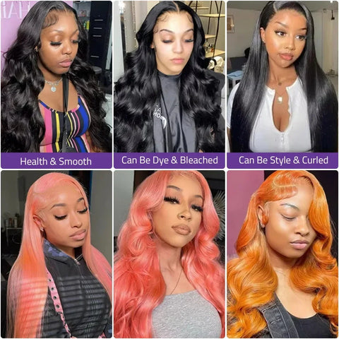 Body Wave 5x5 Glueless Lace Front Human Hair Wigs 13x6 Hd Pre Plucked Ready To Wear and Go 360 Full Lace Closure Wig for Women