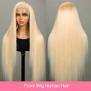 613 HD Lace Frontal 13x6 Blonde Front Wig Transparent Lace Closure Bone Straight Honey Colored 180% Human Hair Wigs for Women