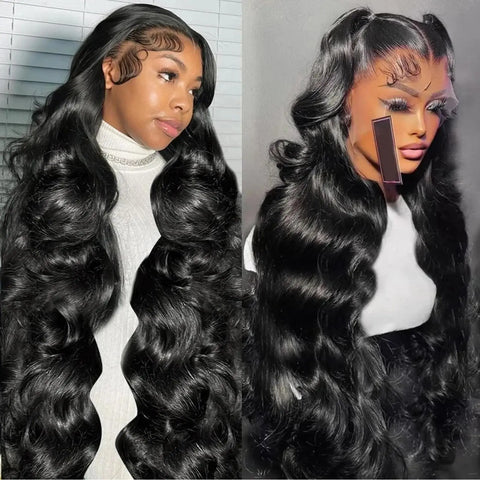 30 32 34Inch Lace Front Wigs Body Wave Wig Human Hair 180% Brazilian 13x4 13x6 Transparent HD Lace Frontal Wig Lace Closure Wig