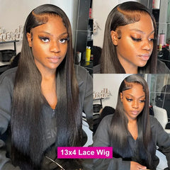 Transpar lace frontal wigs 13x4 Straight hd full lace wig 13x6 human hair choice 40 inch long for women brazilian wigs on sale