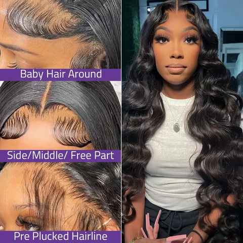 Body Wave 5x5 Glueless Lace Front Human Hair Wigs 13x6 Hd Pre Plucked Ready To Wear and Go 360 Full Lace Closure Wig for Women