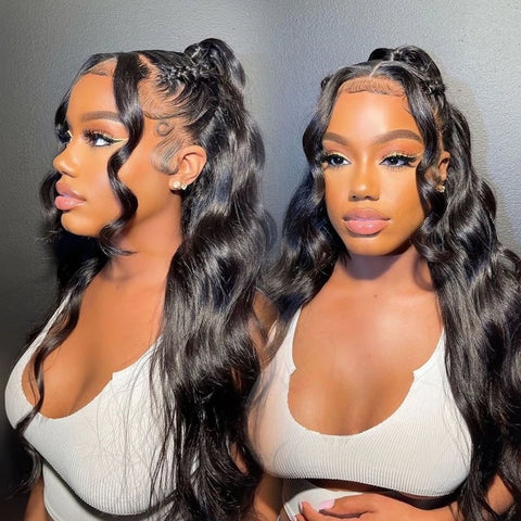 200 Density 30 36Inch 13x6 HD Transparent Lace Frontal Wigs Body Wave Human Hair 13x4 Lace Front Wig For Black Women Bling Hair