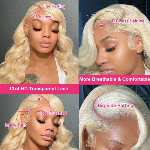 Body Wave Lace Front Wig Blonde Wig 13x4 hd lace frontal wig human hair Blonde Human Hair Wigs 13x6 glueless wigs human hair