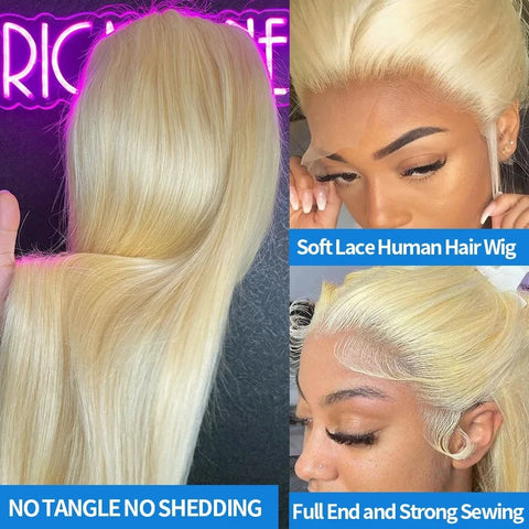 13x6 Hd Transparent Lace Frontal Wigs Human Hair Colored Wig 613 Bone Straight 30 Inch Blonde Brazilian 100% For Women Choice