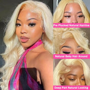 Body Wave Lace Front Wig Blonde Wig 13x4 hd lace frontal wig human hair Blonde Human Hair Wigs 13x6 glueless wigs human hair