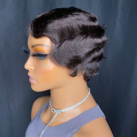 Vintage Pixie Short Hair Wig