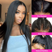 Wigs for Black Women, Long Straight Wigs 26 Inch, Hair Natural Hairline Wigs Heat Resistant Fibre for Daily Party Use